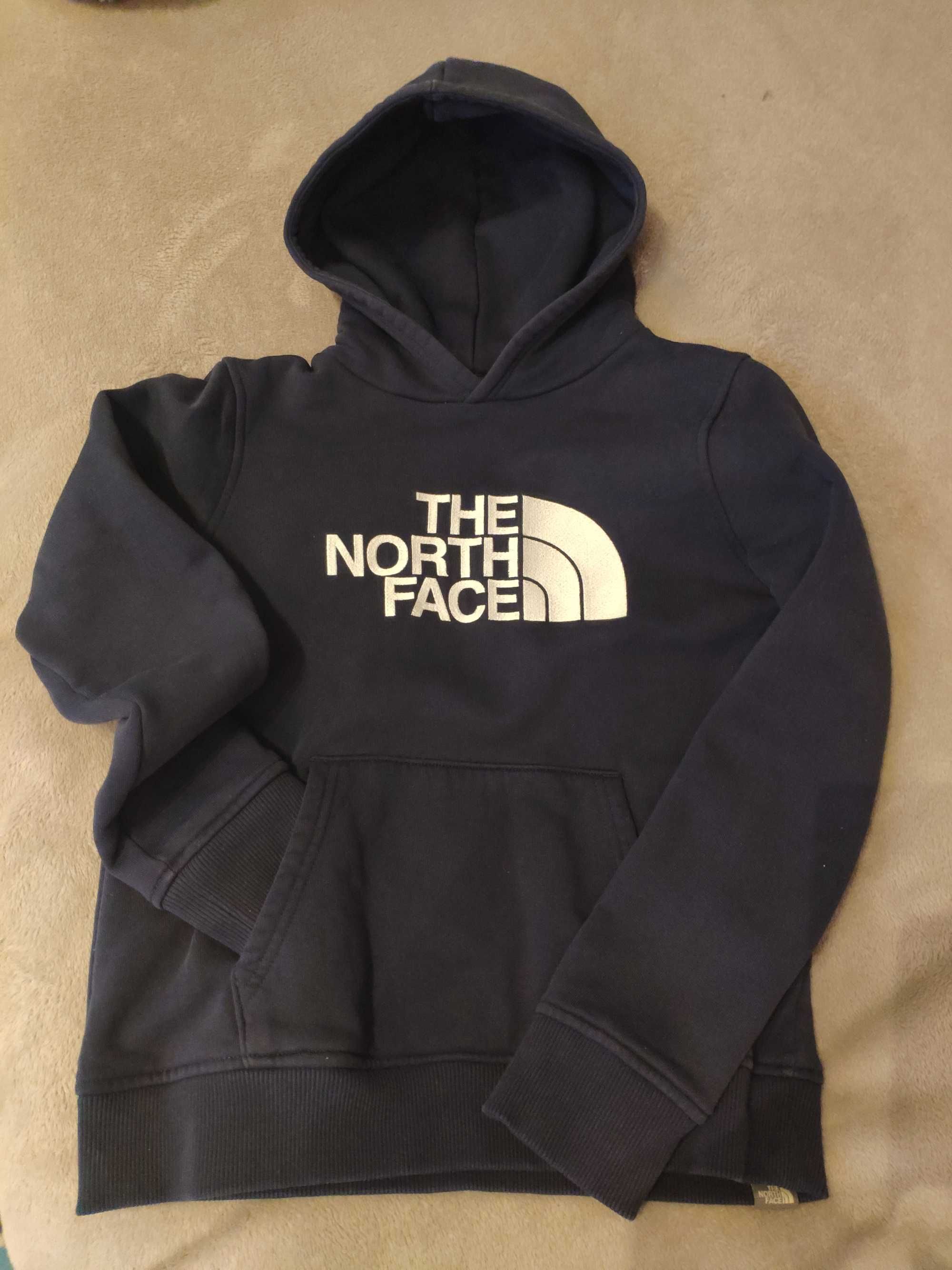 The North Face granatowa bluza z kapturem rozmiar L/G ok. 146 cm