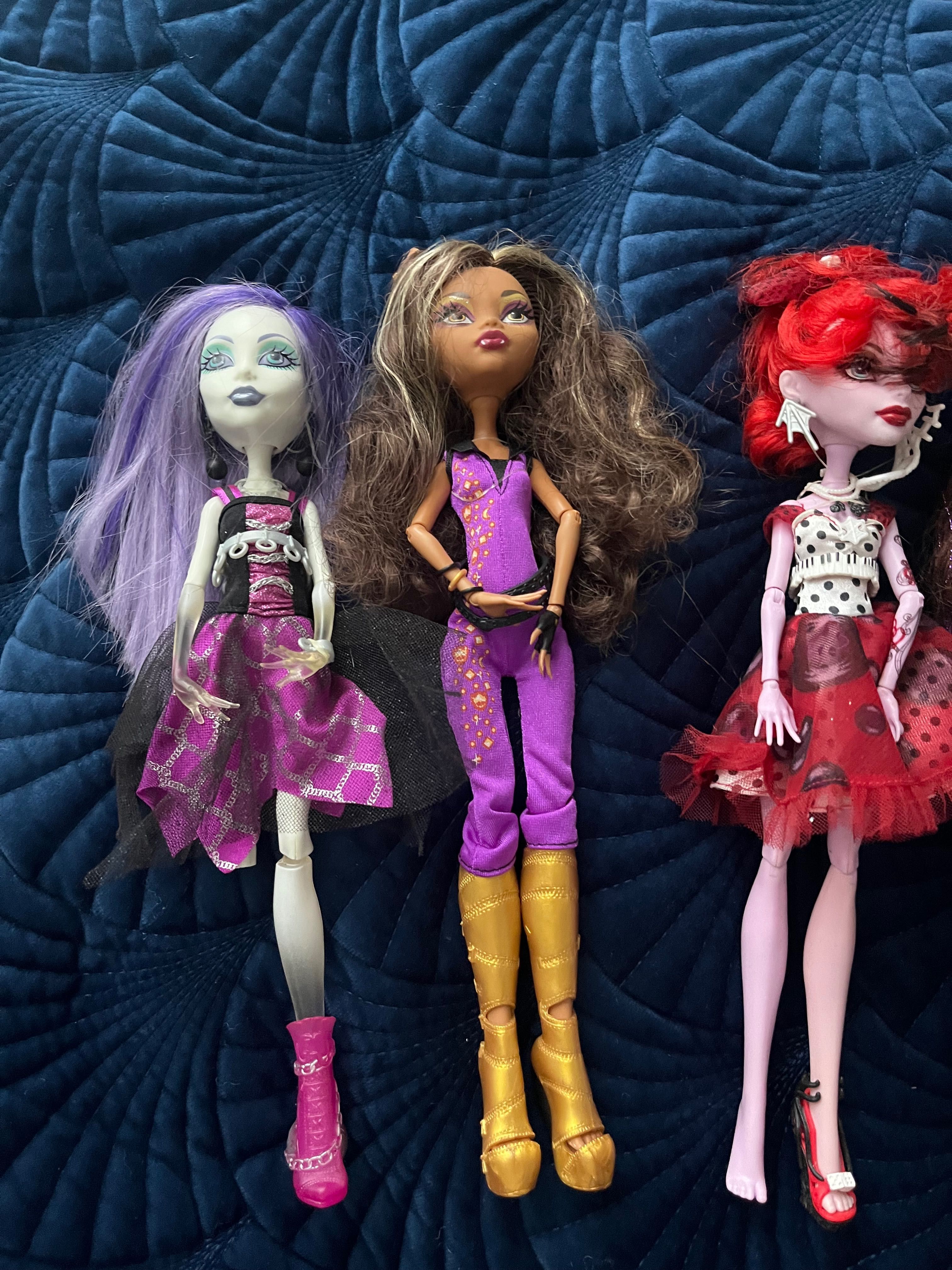 Lalki Monster High 7 sztuk, super stan, kolekcja - Promocja!