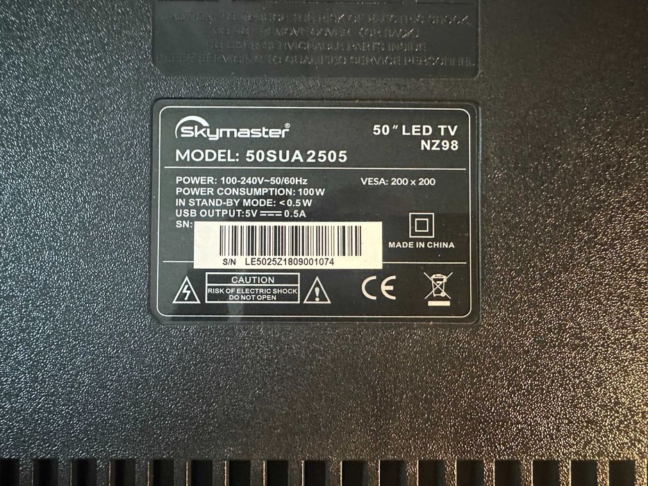 Telewizor SKYMASTER 50SUA2505 50" LED 4K Android TV