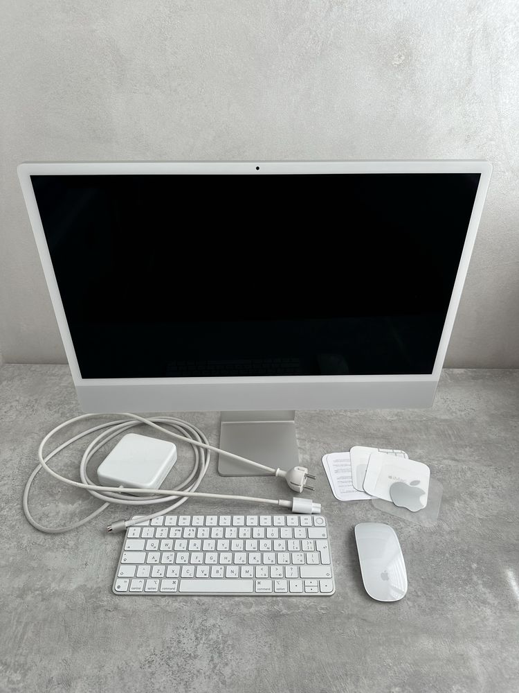 Apple iMac with Retina 4,5K, 256GB, 8CPU / 8 GPU Silver 2021 - (MGPC3)