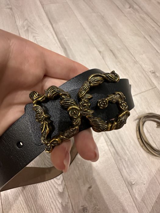 Ремінь шкіряний чорний LV