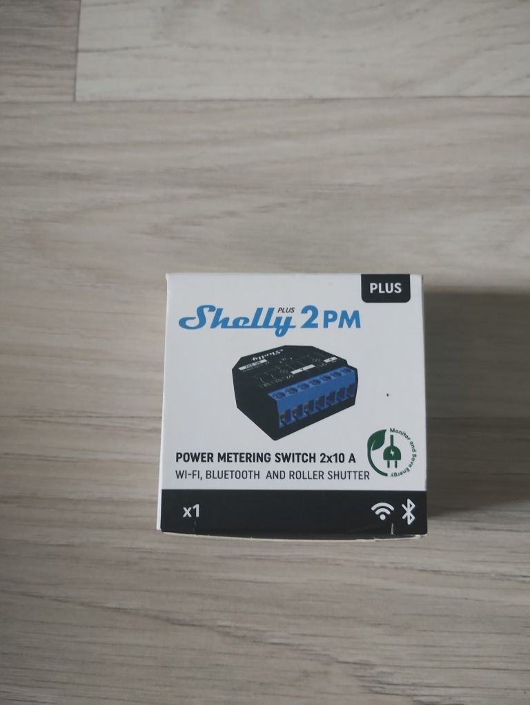 Shelly plus 2PM - inteligentny przełącznik z pomiarem energii