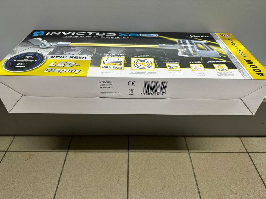 Genius Invictus X8 Pro, 400 Вт Беспроводной Пылесос НОВЫЙ!