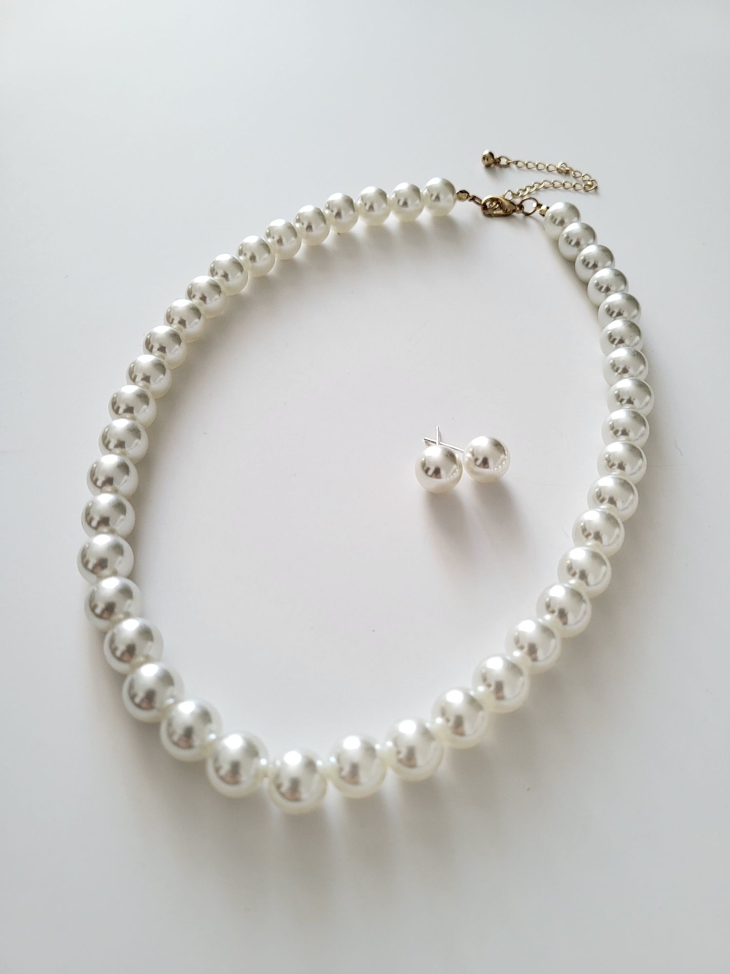 Komplet biżuterii ze sztucznej perły