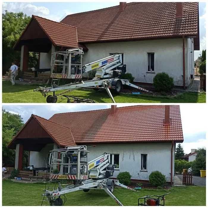 Malowanie mycie elewacji dachów kostki brukowej tynk elewacyjny barane