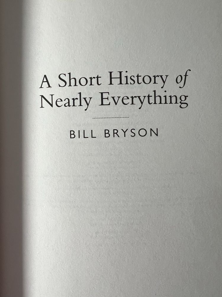 A Short History of Nearly Everything w jezyku angielskim