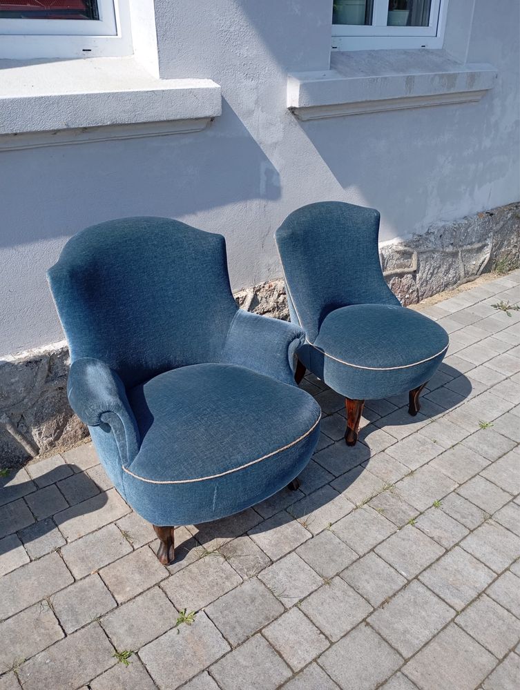 Sofa i 4 fotele lata 50te oryginalna tapicerka