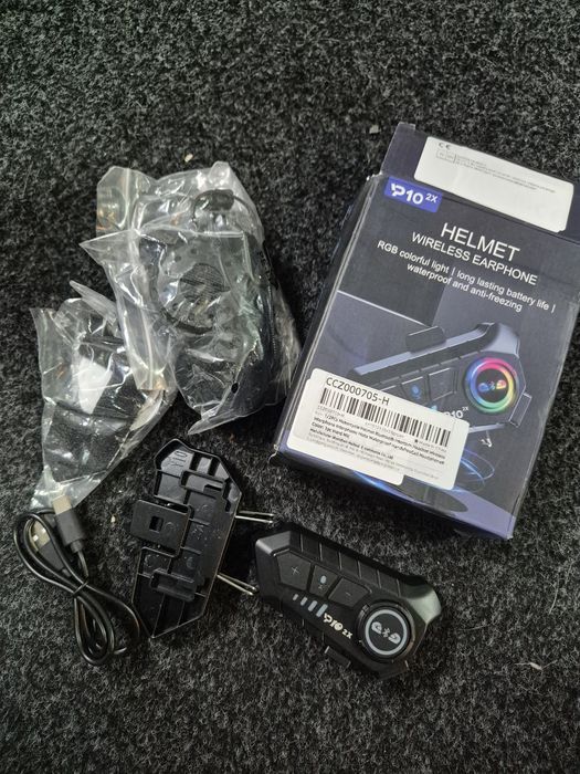 Intercomunicador/Auricular Bluetooth para Capacete de Motocicleta