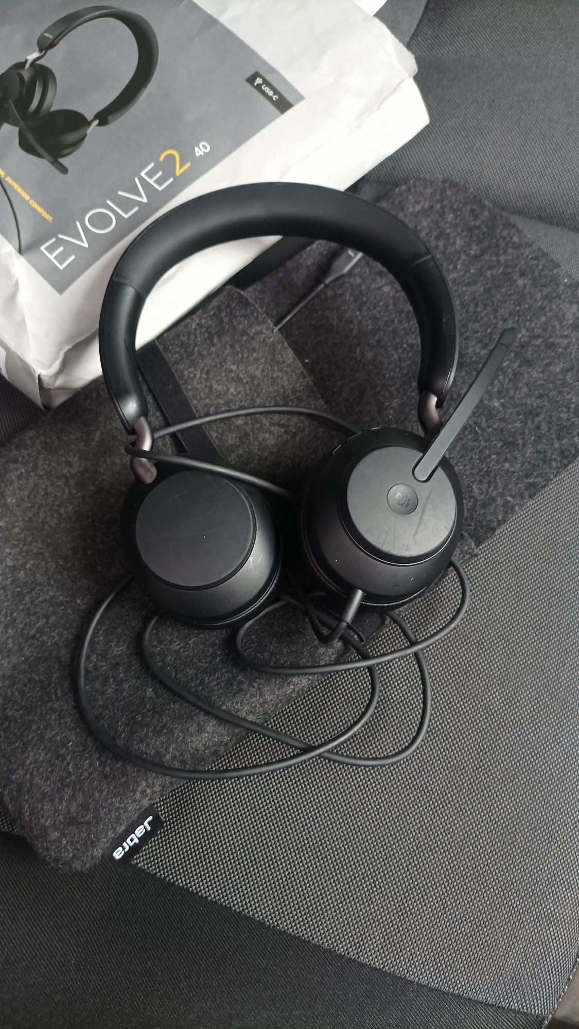 Стереогарнітура Jabra Evolve2 40 Type-C - чорна
