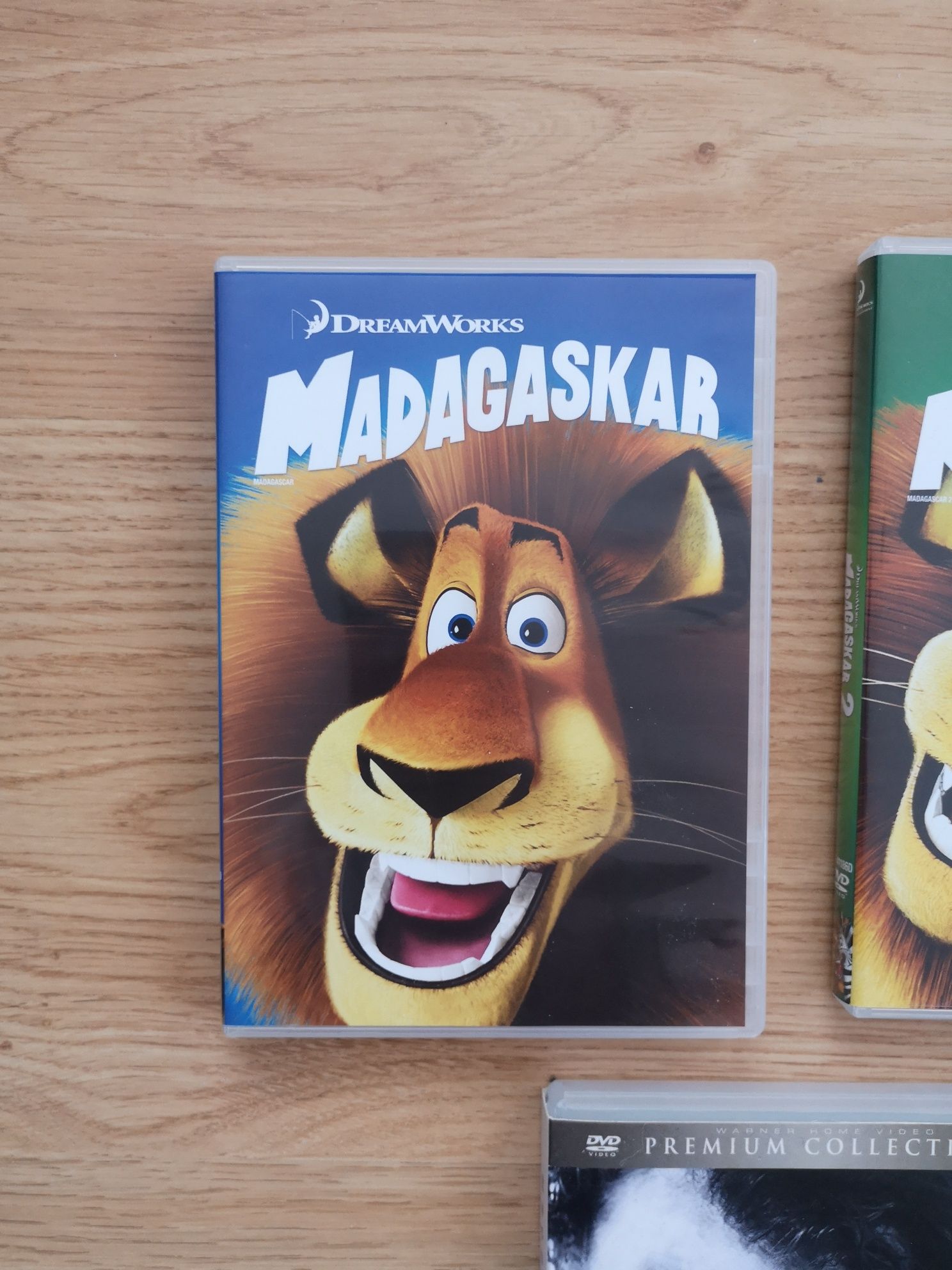 Zestaw 5 płyt DVD nowe nieoglądane Madagaskar Tracy bajki rozwój