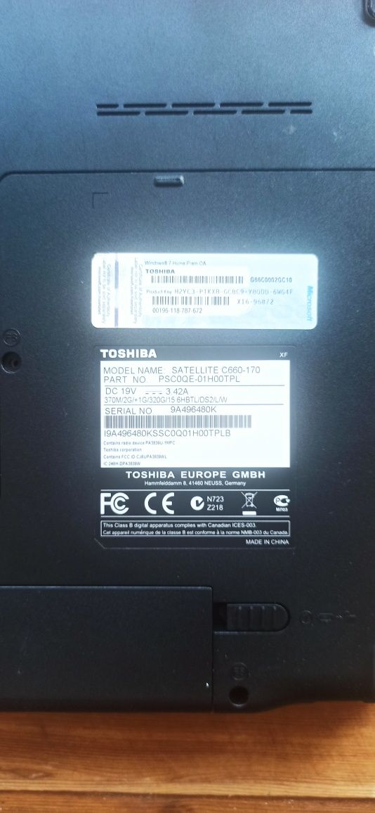Sprzedam laptop Toshiba – gotowy do pracy!