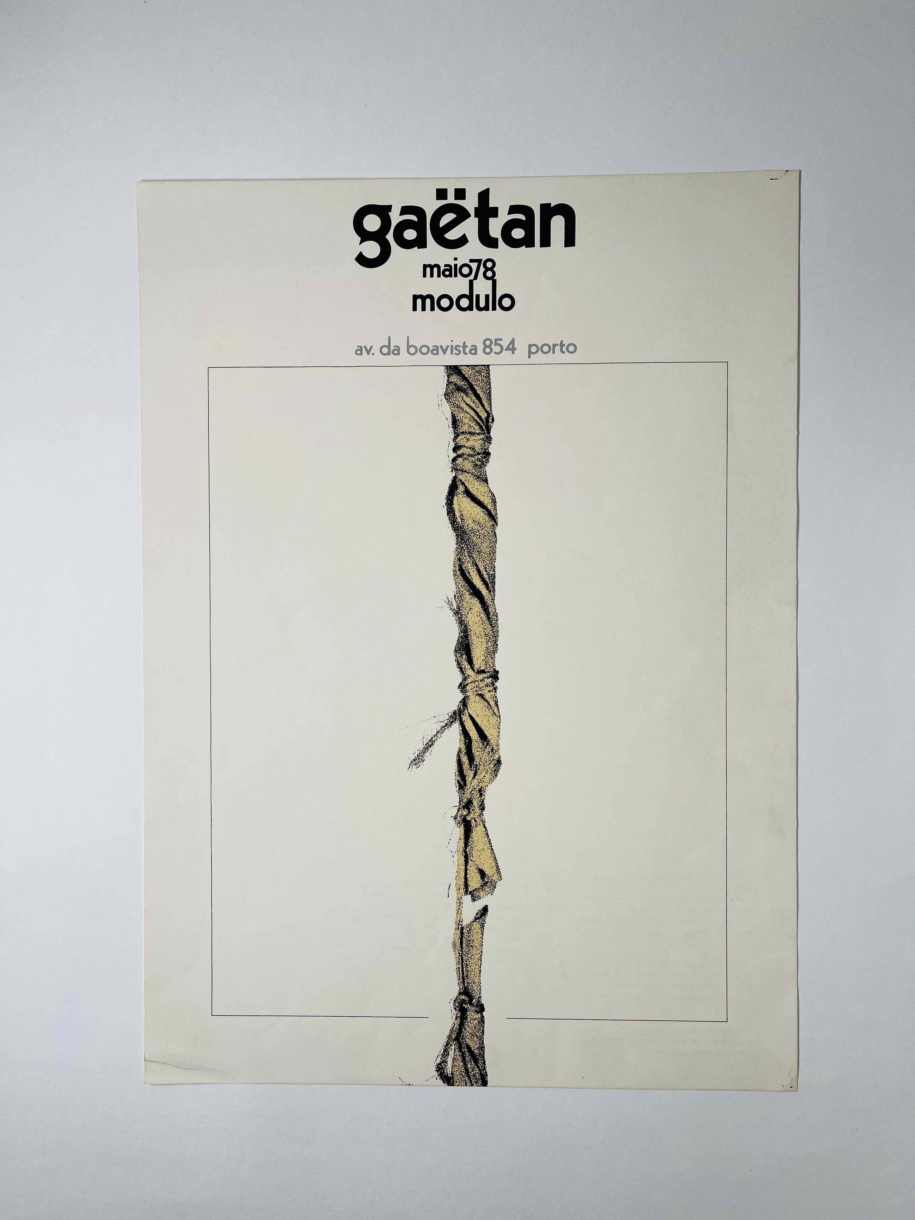 Cartaz de Exposição Gäetan Galeria Modulo Porto 1978
