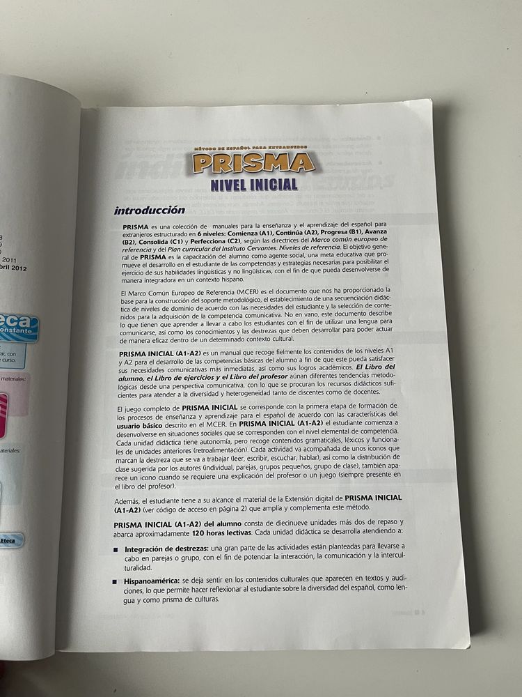 Prisma Fusion Nivel Inicial A1,A2 podręcznik do języka hiszpańskiego