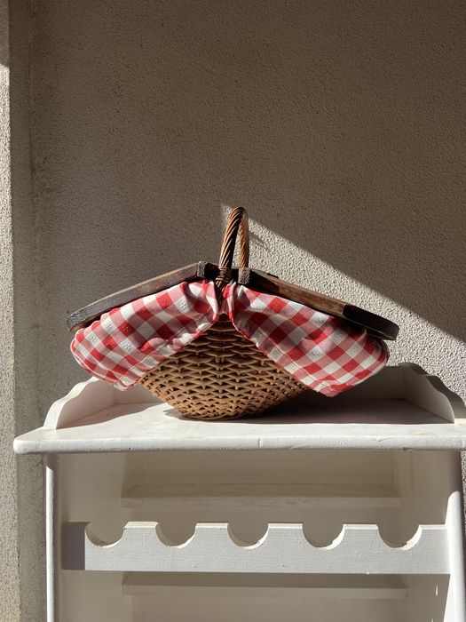 Cesto de piquenique vintage!
