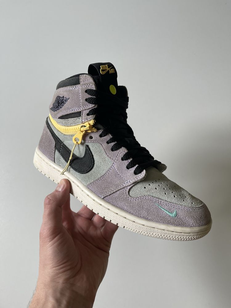 Jordan 1 High Switch Purple Pulse кросівки трансформер кроссовки