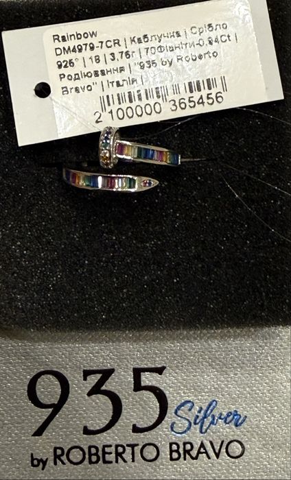 Сережки Roberto Bravo з фіанітами