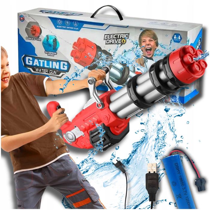 PISTOLET Karabin Elektryczny na Wodę Big Water Gun GATLING WATERGUN