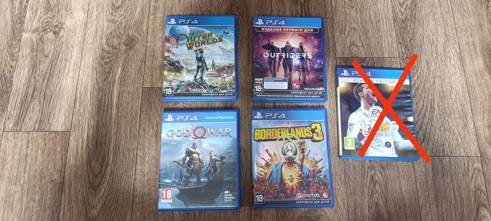 Игры God of War\Borderlands 3/The Outer Worlds/Outriders PS4
