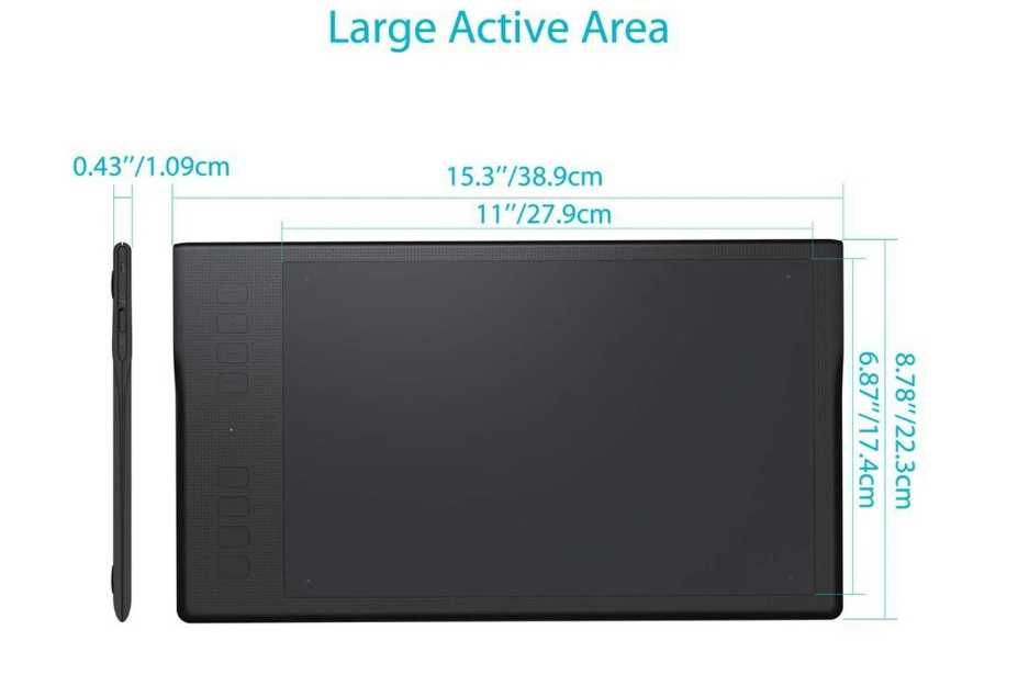 Mesa Digitalizadora HUION Q11K V2 Tablets de desenho gráfico sem fios