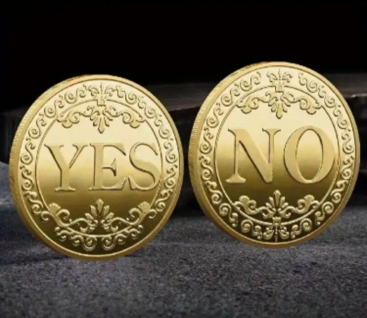Монета Биткоин.  Монета YES.NO.Сувенир.