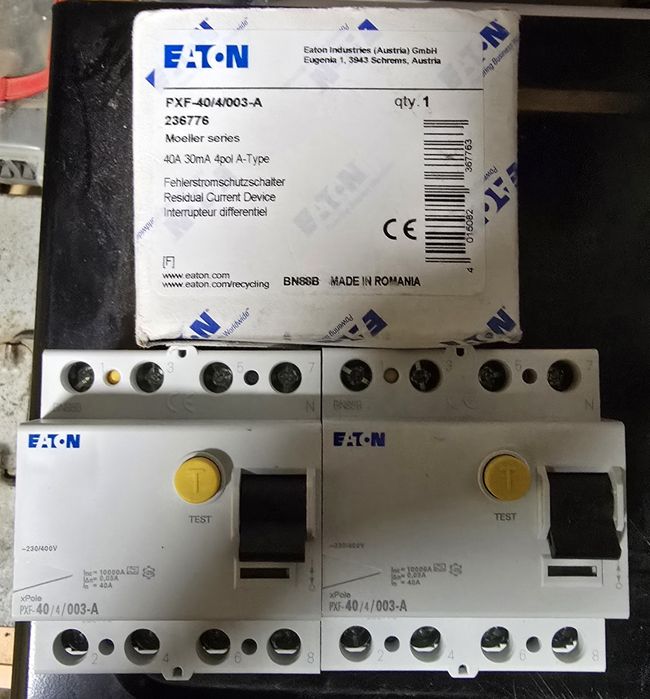 EATON PXF-40/4/003-A FI-Schalter 40A 4p 30mA Typ A