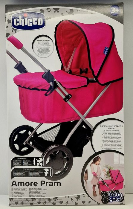 Візок для ляльки Chicco Amore Dolls Pram Рожева