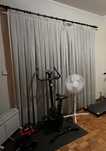 Cortinas brancas + ganchos
