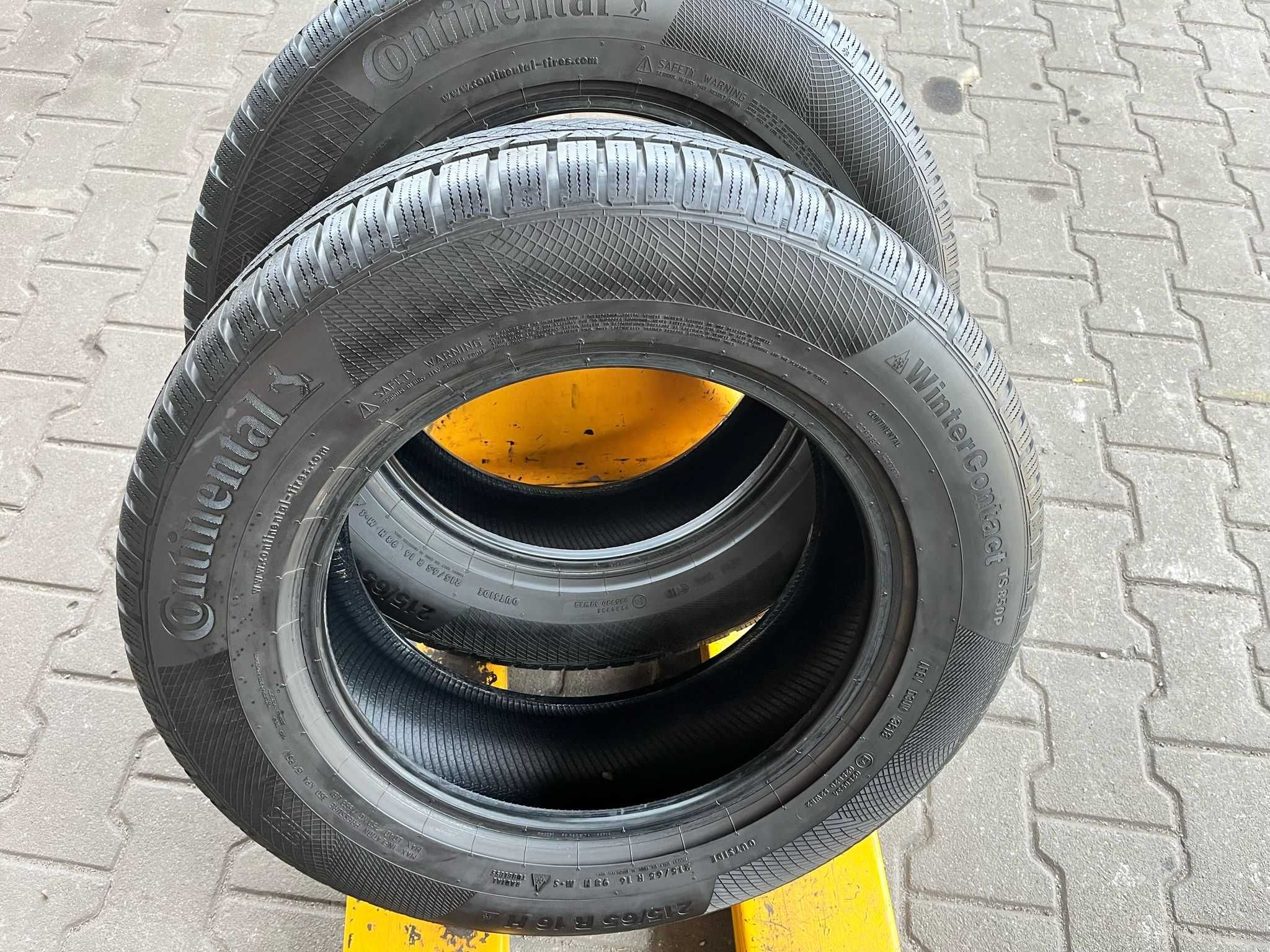 Opony zimowe 2x 215/65 R16 Continental Winter TS850P SUV #3656