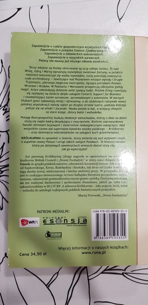 Książka Królikarnia, Maciej Guzek