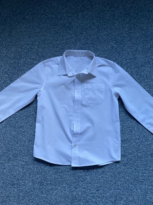 Biała koszula chłopięca 122/128 6-7 lat