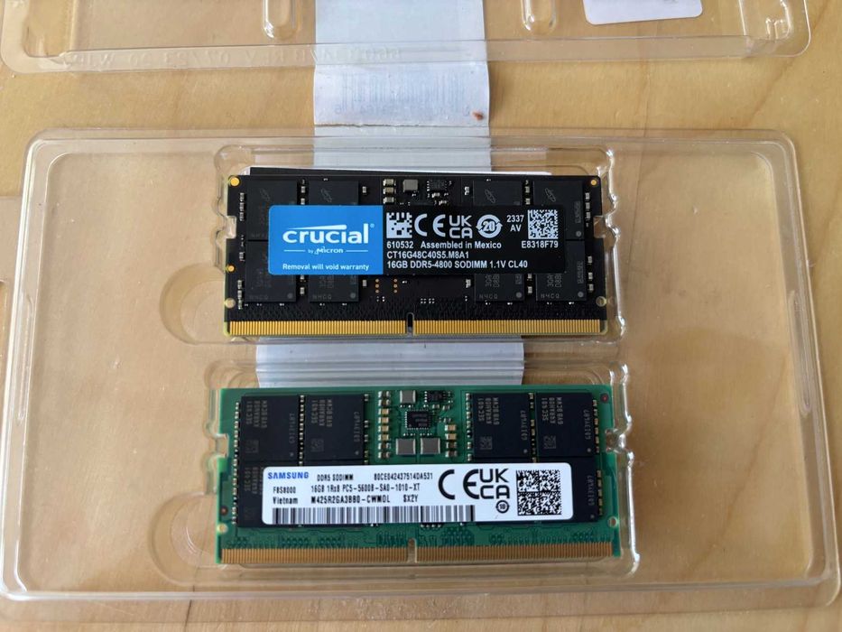 16Gb DDR5 SODIMM 1x16Gb