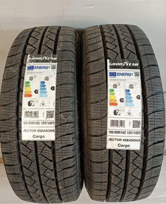 2x 205/65r16C GoodYear Vector 4Seasons Cargo 107/105T 2024
