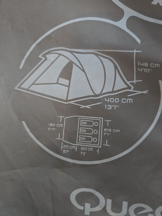 Namiot 3 osobowy. 2 seconds xxl  szybki montaż demontaż