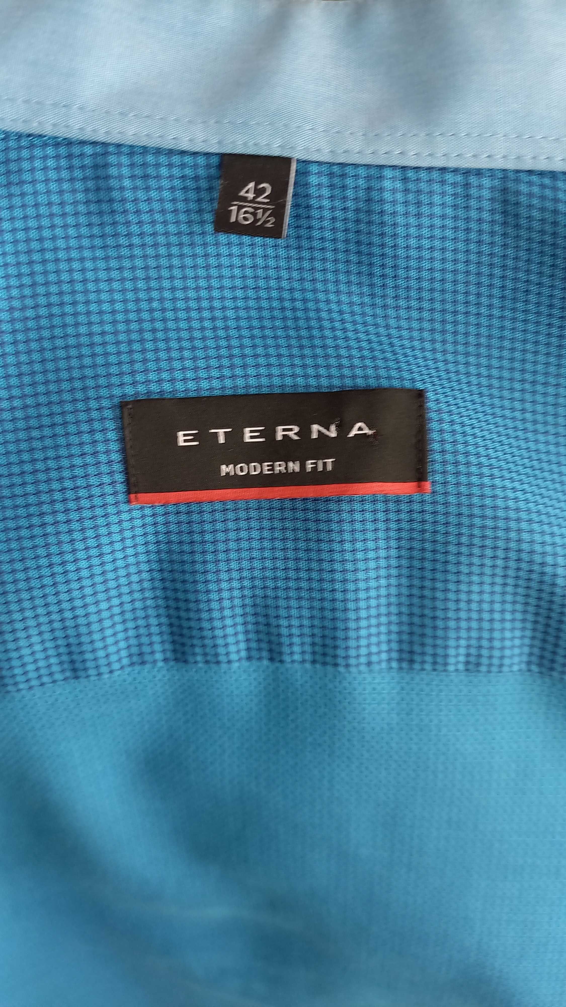мужская рубашка ETERNA 16,5/42 modern fit  NON IRON (короткий рукав)