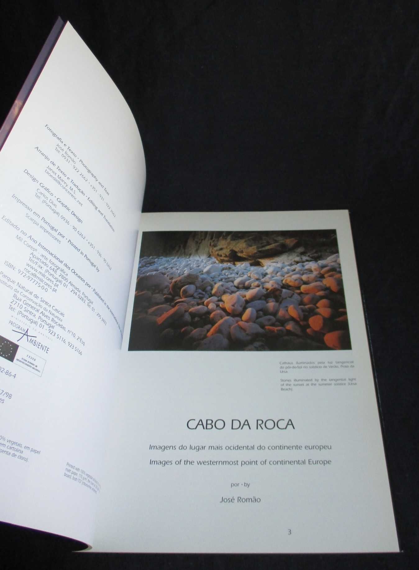 Livro Cabo da Roca Imagens do Lugar Mais Ocidental Continente Europeu