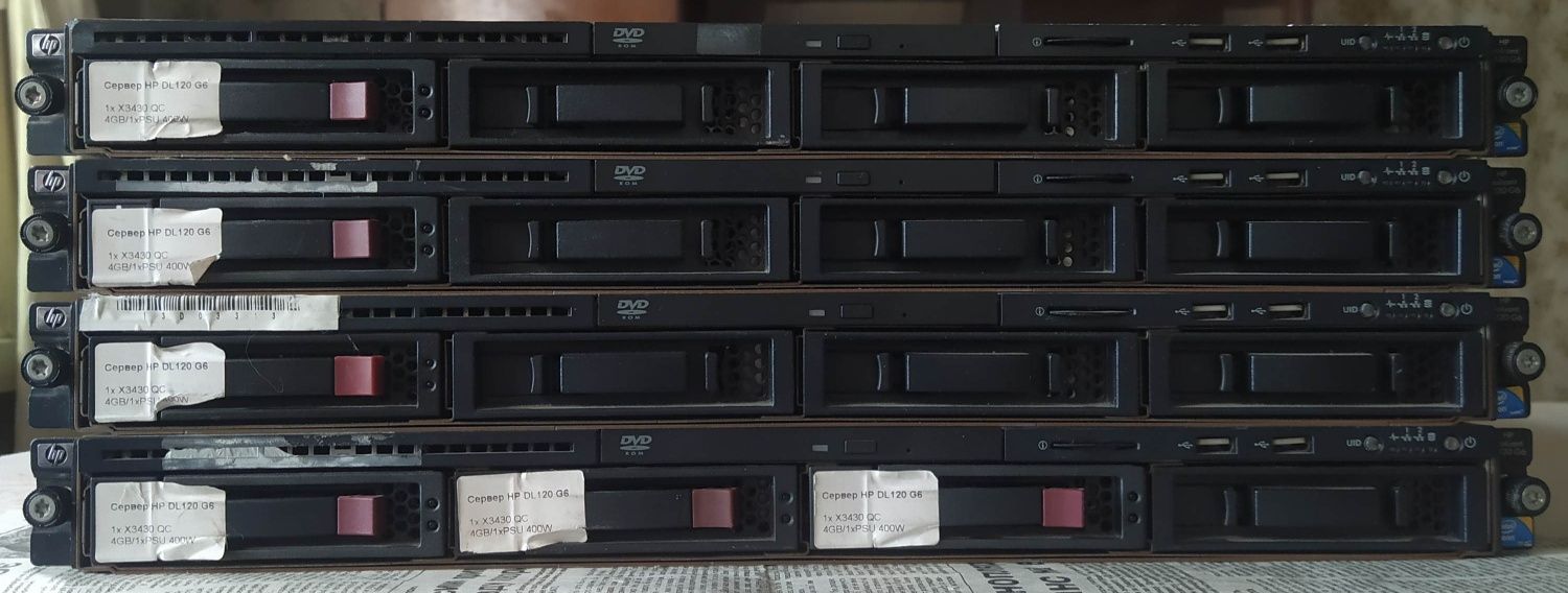 Сервер HP DL120 48Gb DDR3 1600MHz Xeon X3430 4xSATA/SSD 3.5" 400W 1U