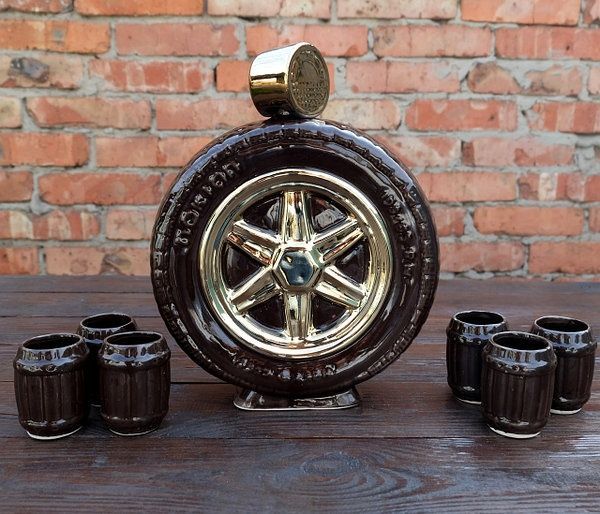 Набор для алкоголя Запаска, подарочный набор мужчине в гараж