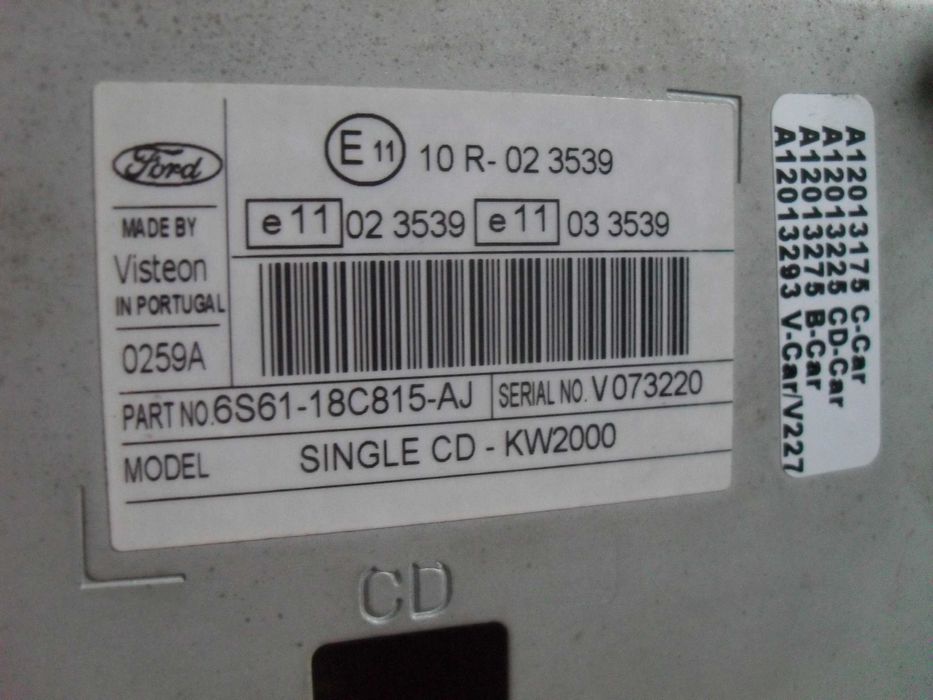 Ford Focus mk2 radio CD