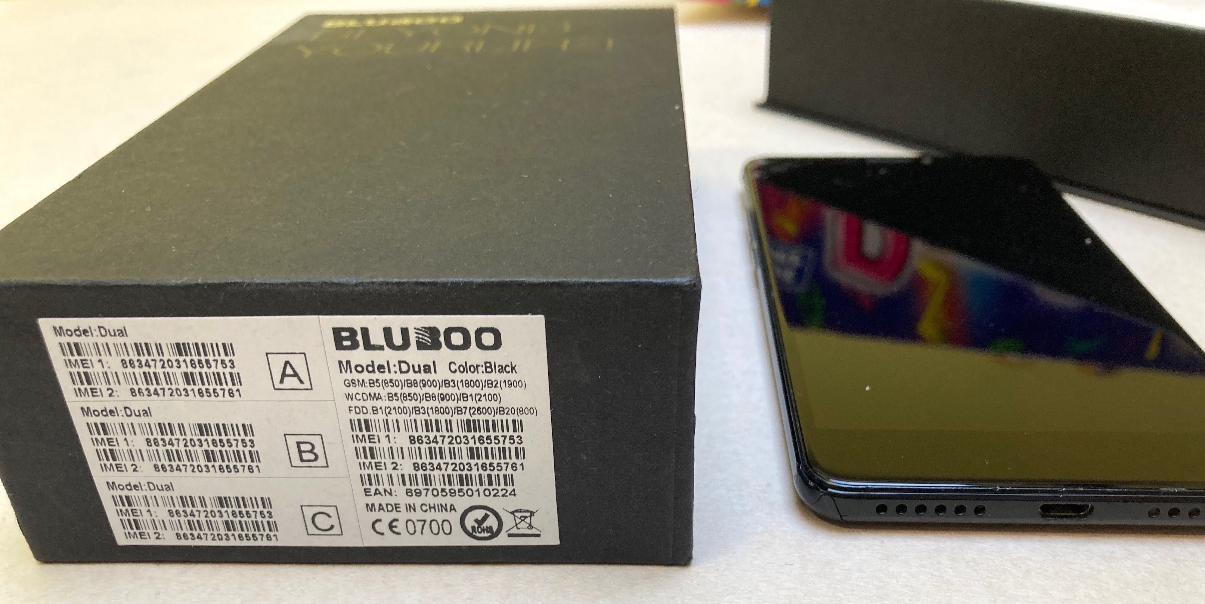 Smartfon BLUBOO DUAL MT6737T Dual Core
2/16 GB, 
Dual Camera