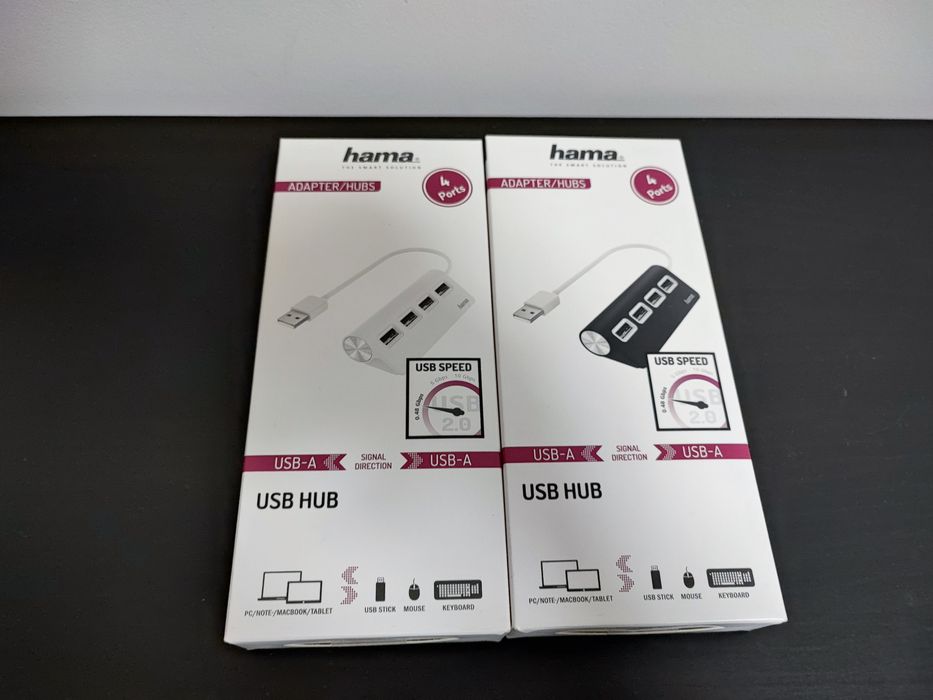Nowy! Hub USB z 4 portami USB (Hama)