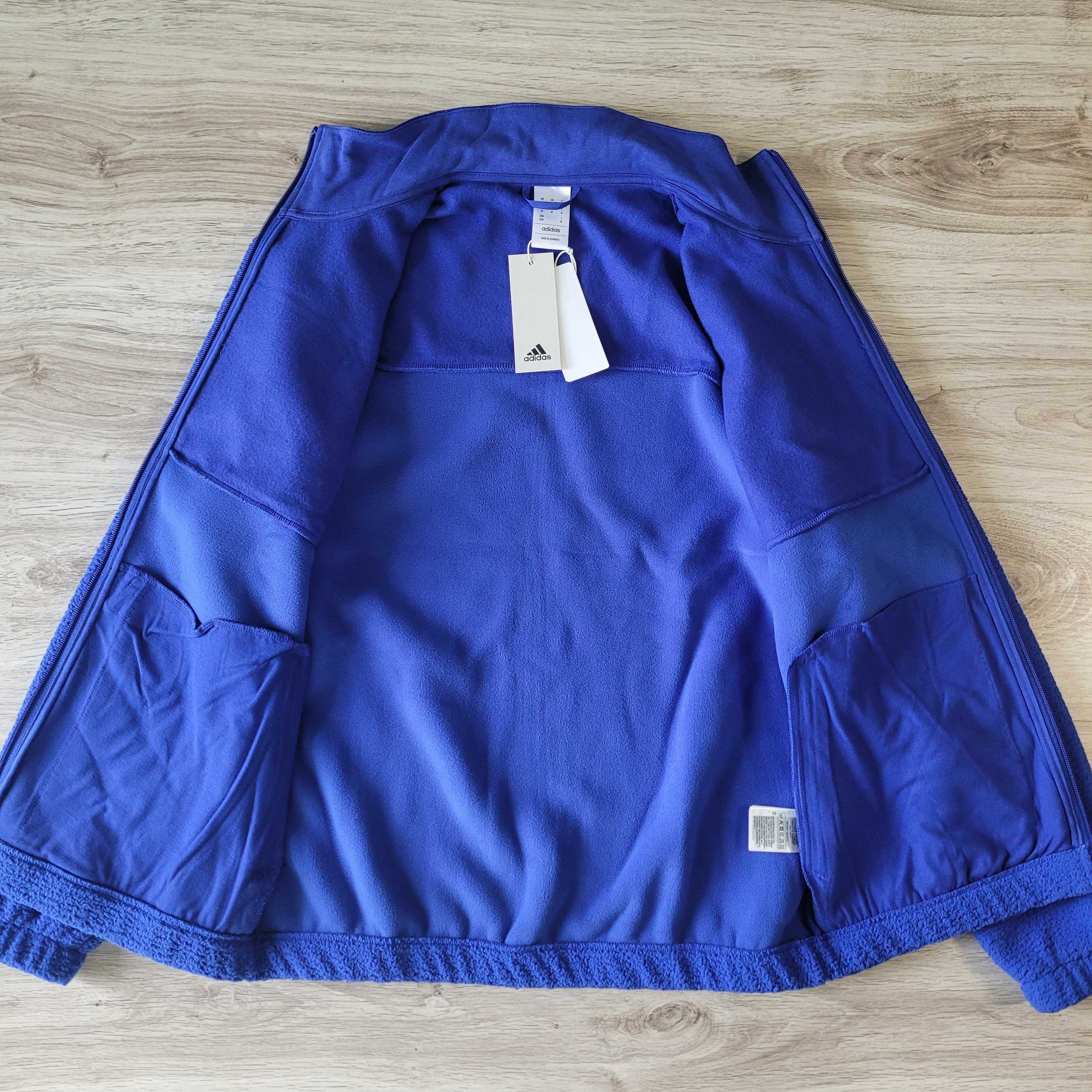 Нова Adidas M, L, XL, 2XL чоловіча флісова кофта фліска синя Fleece