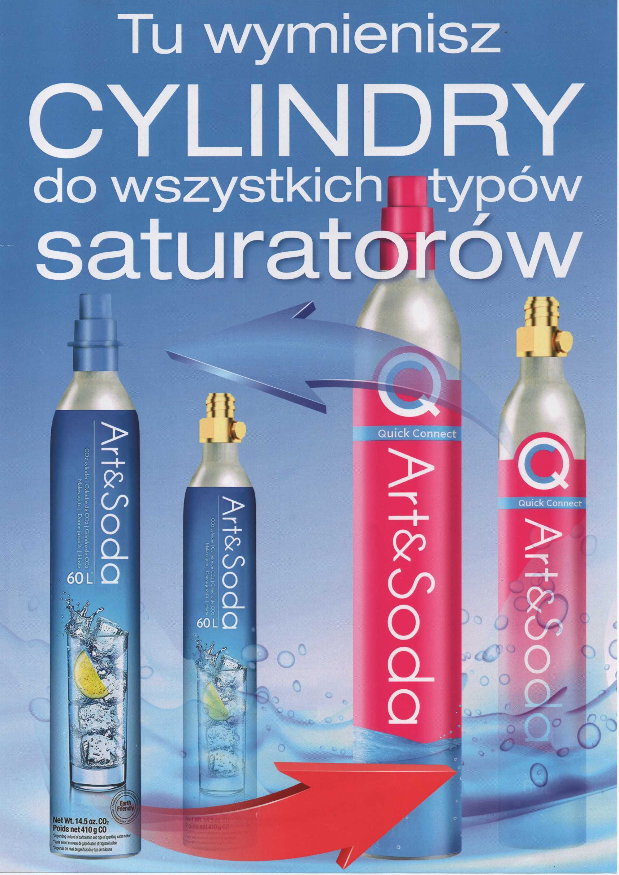 Łapy Stobud butla (cylinder nabój) typu Sodastream Soda stream co2