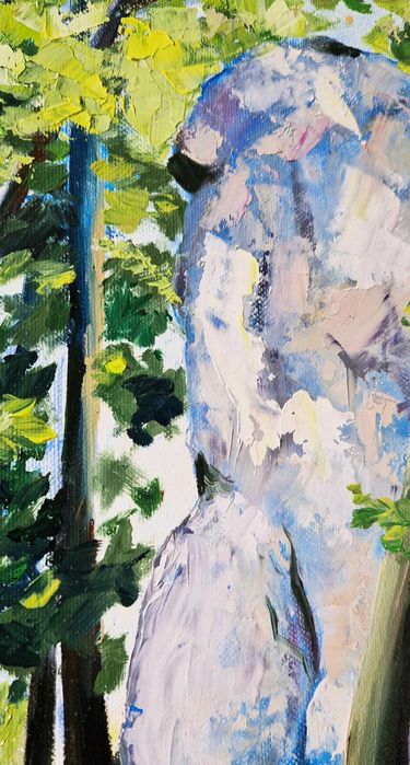 Obraz Skały w lesie, region wspinaczkowy Jęzory 30x40cm