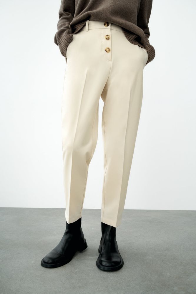 Брюки штани з високим станом Zara S