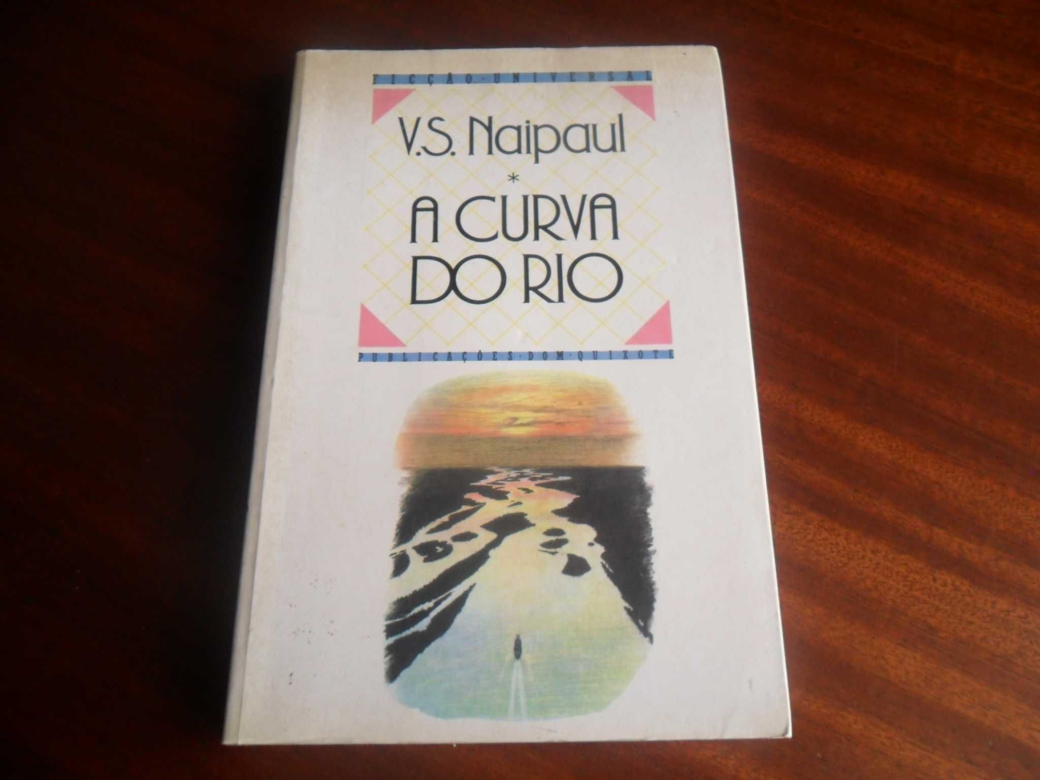"A Curva do Rio" de V. S. Naipaul - Nobel de 2001 - 1ª Edição de 1990