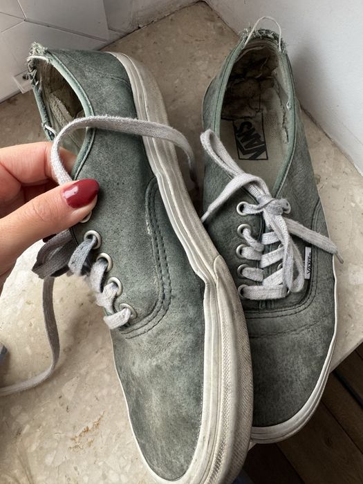 Męskie buty Vans zielone do odnowienia