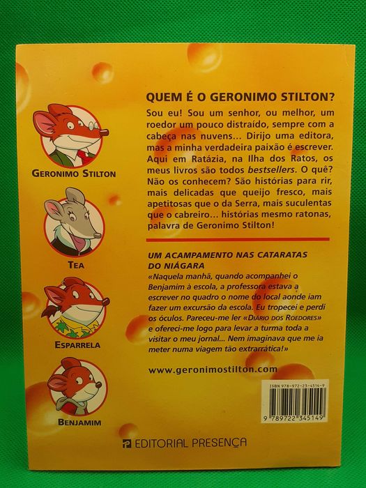 Livro - REF PINF - Geronimo Stilton - Um Acampamento nas Cataratas ...