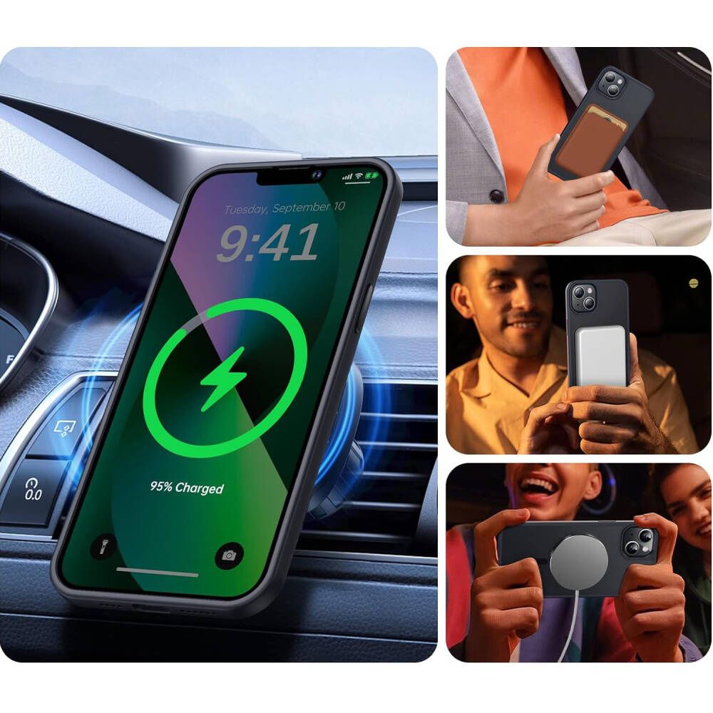 Etui do iPhone 14 MagSafe Matt Case Hybrydowa Obudowa Czarny