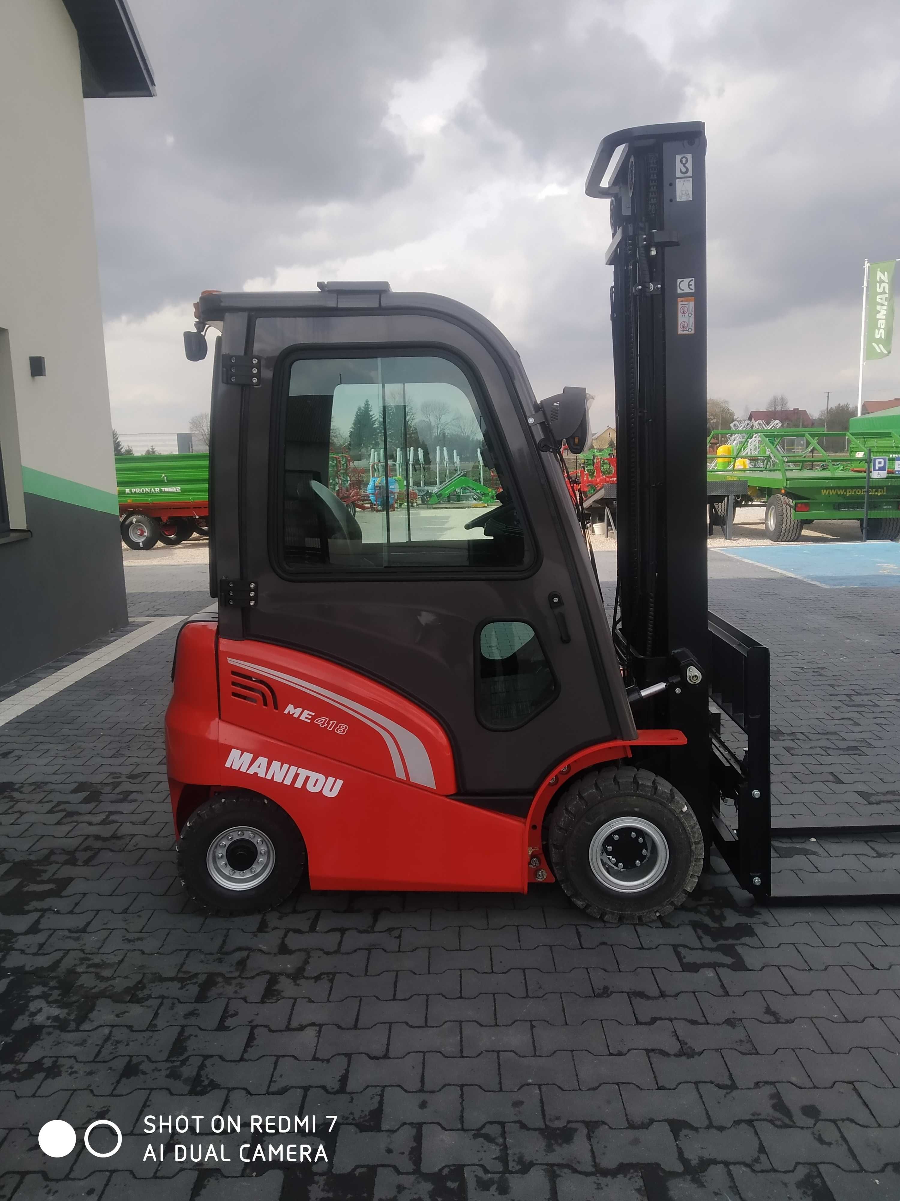 Wózek widłowy elektryczny MANITOU ME418 48V Triplex 6m NOWY!