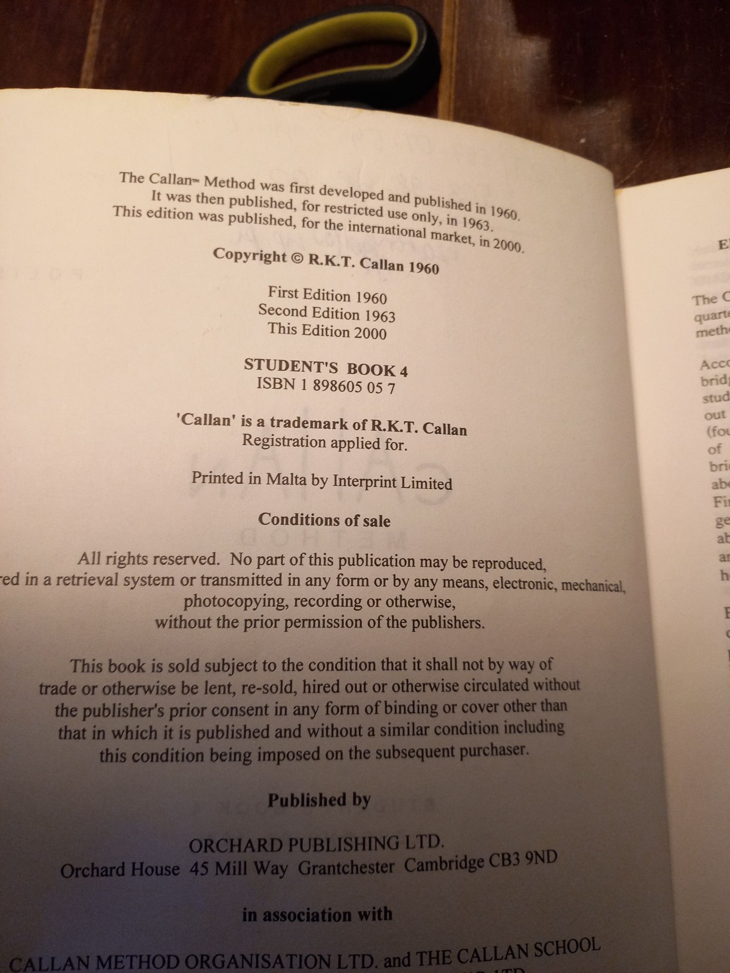 Callan Method Students Book 4